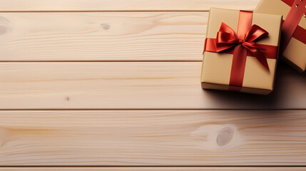 Fototapeta premium Gift box background with copy space for Christmas gifts, holidays or birthdays
