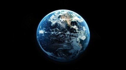 Naklejka na ściany i meble Planet earth. View from space to earth.