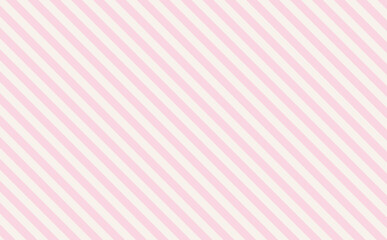 ピンクとアイボリーのかわいい斜めストライプ背景