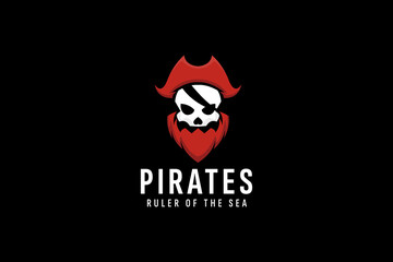 pirates logo vector icon illustration