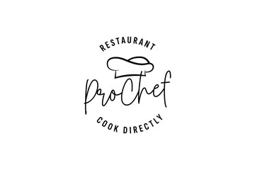 Fototapeta premium chef logo vector icon illustration