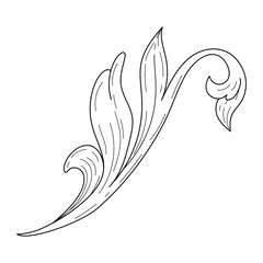 Obraz premium vintage baroque ornaments