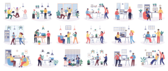 Office rest vector illustration. Engaging in recreational activities during office breaks promotes rest and rejuvenation Finding comfort in office rest areas enhances overall employee experience