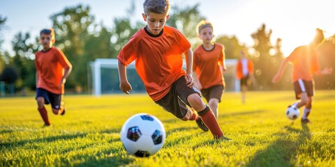 Soccer club training