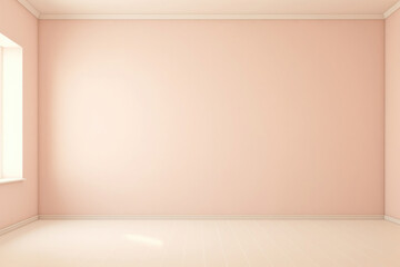 ピンク色の部屋　空間　室内　背景