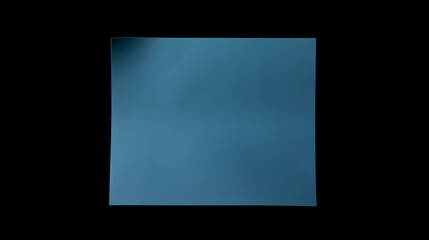 Blue square Paper Note on a black Background. Brainstorming Template with Copy Space