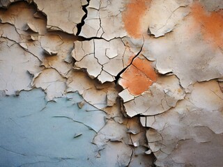 cracked wall background. design for poster, web, presentation, social media. macro style photo. ai generative design