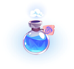 Blue Potion Bottle