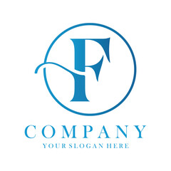 Luxury F Logo Design. F Letter Design Vector.