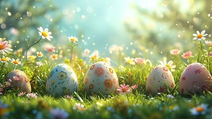 Spring Holiday Easter Background