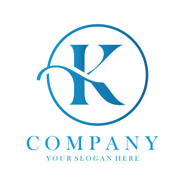 Luxury K Logo Design. K Letter Design Vector.