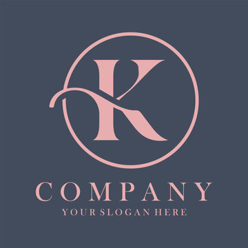 Luxury K Logo Design. K Letter Design Vector.