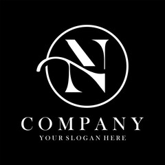 Luxury N Logo Design. N Letter Design Vector.