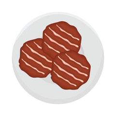 cookies plate illustration