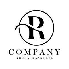 Luxury R Logo Design. R Letter Design Vector.