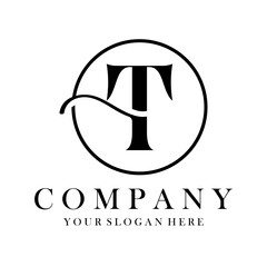Luxury T Logo Design. T Letter Design Vector.