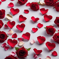 Fototapeta na wymiar Heartfelt Petals A Symbolic Expression of Love
