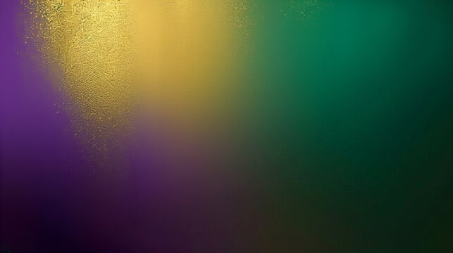 Simple Gradient Background, Green , Lilac And Gold Mardi Gras Colors