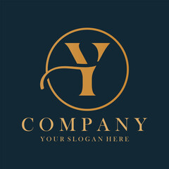 Luxury Y Logo Design. Y Letter Design Vector.