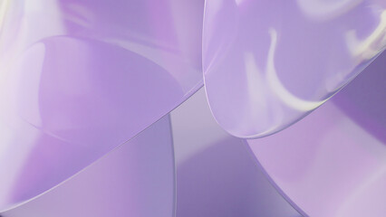 Abstract liquid iridescent holographic glass curved wave in motion colorful background 3d render. Gradient design element for backgrounds, banners, wallpapers, posters and covers