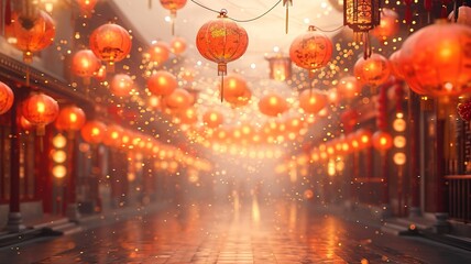 Obraz na płótnie Canvas Lunar Chinese New Year Background