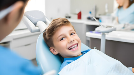 Child's First Dental Checkup. Generative AI