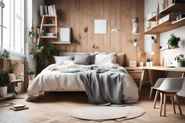 Develop a design plan for a cozy and comfortable bedroom retreat. Discuss the use of warm colors, soft textures, and strategic lighting to create a calming and inviting space