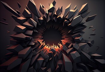 abstract background with stars Generative AI
