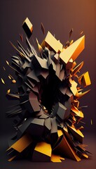 abstract background with stars Generative AI