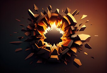 abstract background with stars Generative AI