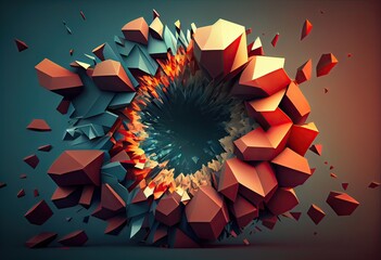 abstract background with stars Generative AI