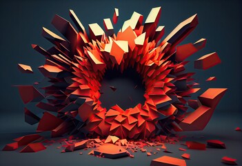 abstract background with stars Generative AI
