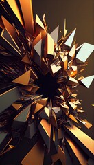 abstract background with stars Generative AI