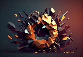 abstract background with stars Generative AI