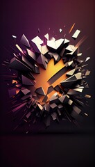 abstract background with stars Generative AI