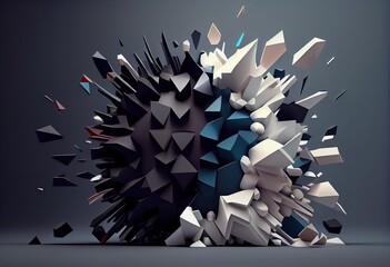 abstract background with stars Generative AI