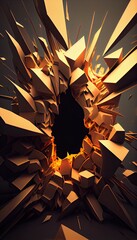 abstract background with stars Generative AI