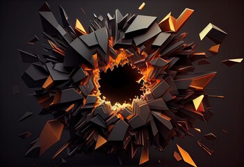 abstract background with stars Generative AI