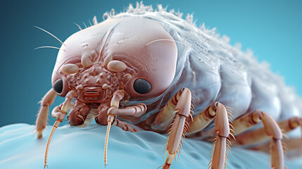 3d rendered illustration of a head louse - obrazy, fototapety, plakaty