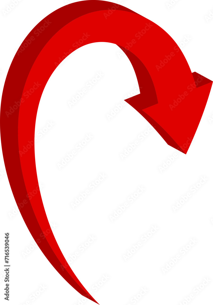Poster red arrow icon indicating different direction. a set icons isolated on a white background for websit