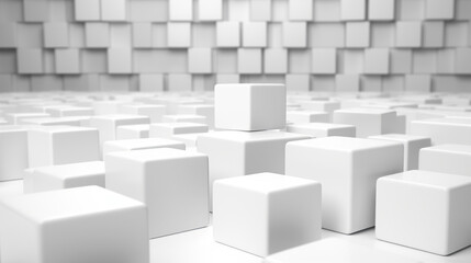 3d render of a render of a cube made of cubes