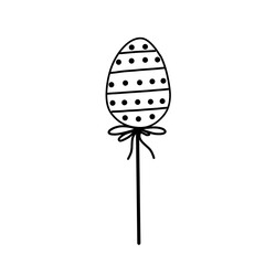 Egg On A Stick Doodle 