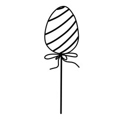 Egg On A Stick Doodle 