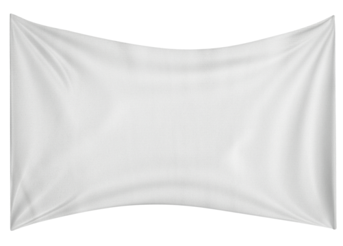 isolated white blank banner for graphic design and advertisign