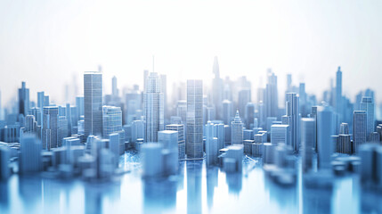 Fototapeta na wymiar Smart city design model background