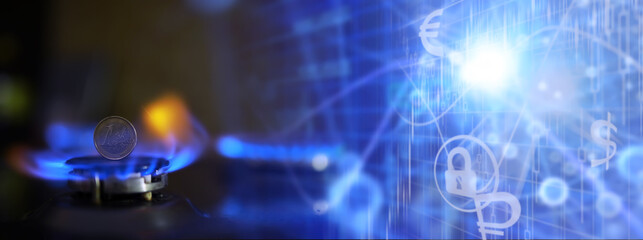 Sanctions on Russian gas. The cost of gas, the euro crisis. 100 euros on a gas burner.