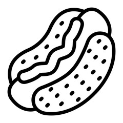 Hot Dog Icon Design