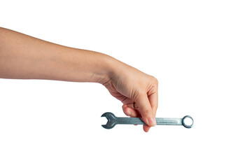 Wrench isolated on transparent background, hand tool