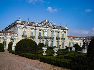 Palacio Nacional de Queluz National Palace. Fachada das Cerimonias or Cerimonial Façade seen from...