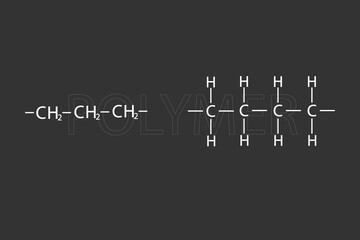 Polymer molecular skeletal chemical formula	